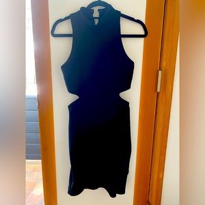 TOPSHOP black cut out dress